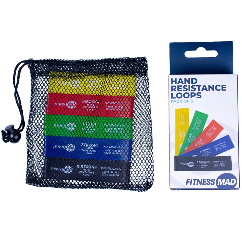 Fitness Mad Hand Resistance Loops Set Of 5-4